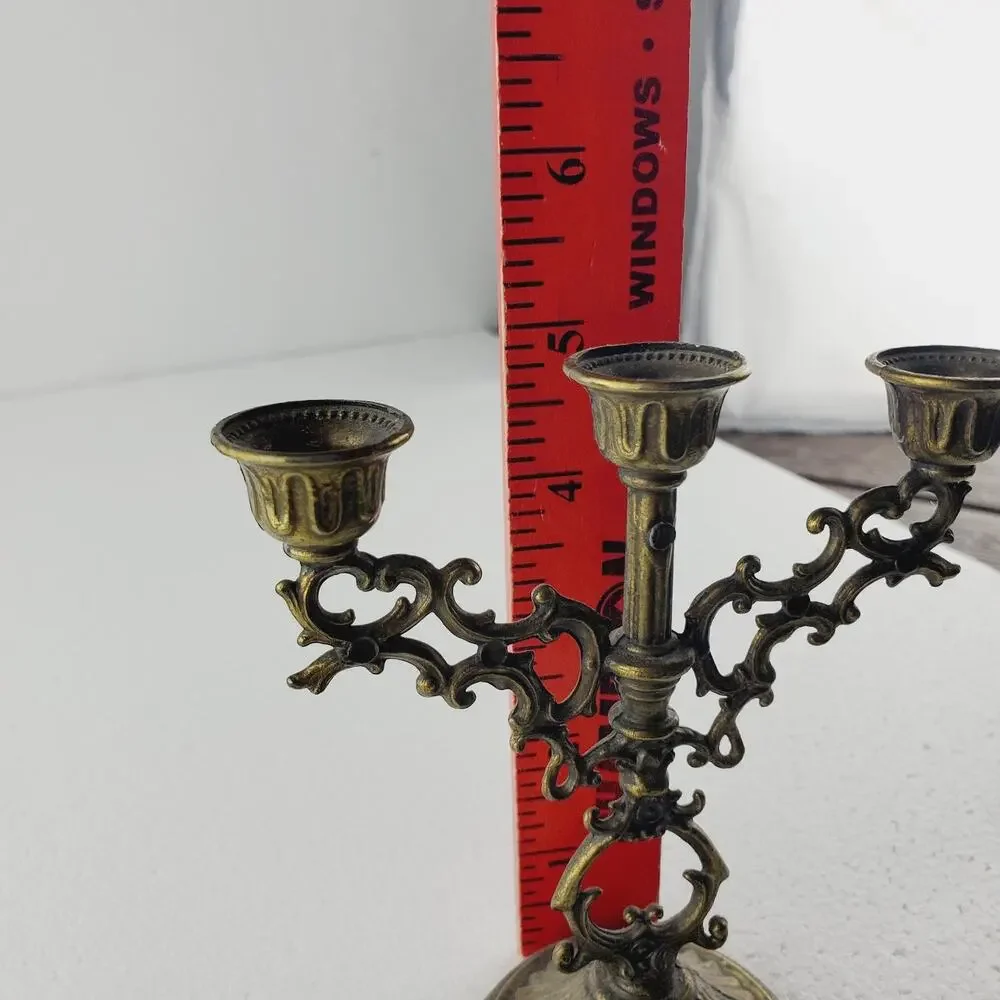 Vintage Italian Ornate Brass Small 5